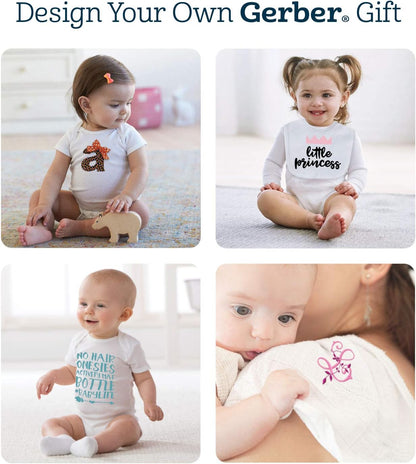 Gerber Baby 8-Pack Short Sleeve Onesie Bodysuits