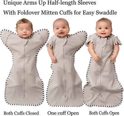 Baby Swaddle Blanket for Newborns and Infants,2-Piece Set Infant Pajamas,Bidirectional Zipper,Easy