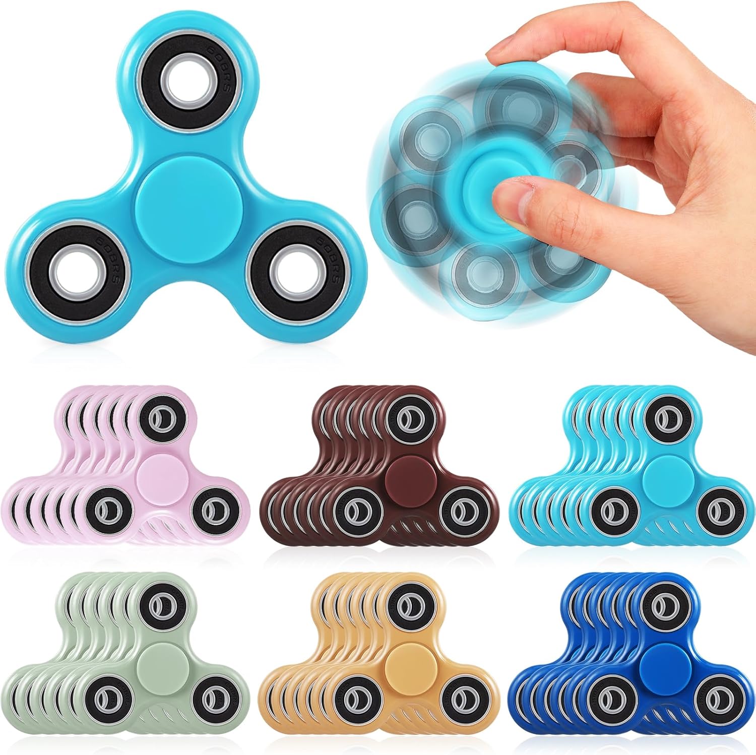 18 Pcs Fidget Spinner Toy Hand Fidget Spinner Bulk Sensory Fidget Toy Adults Fidget Spinners for
