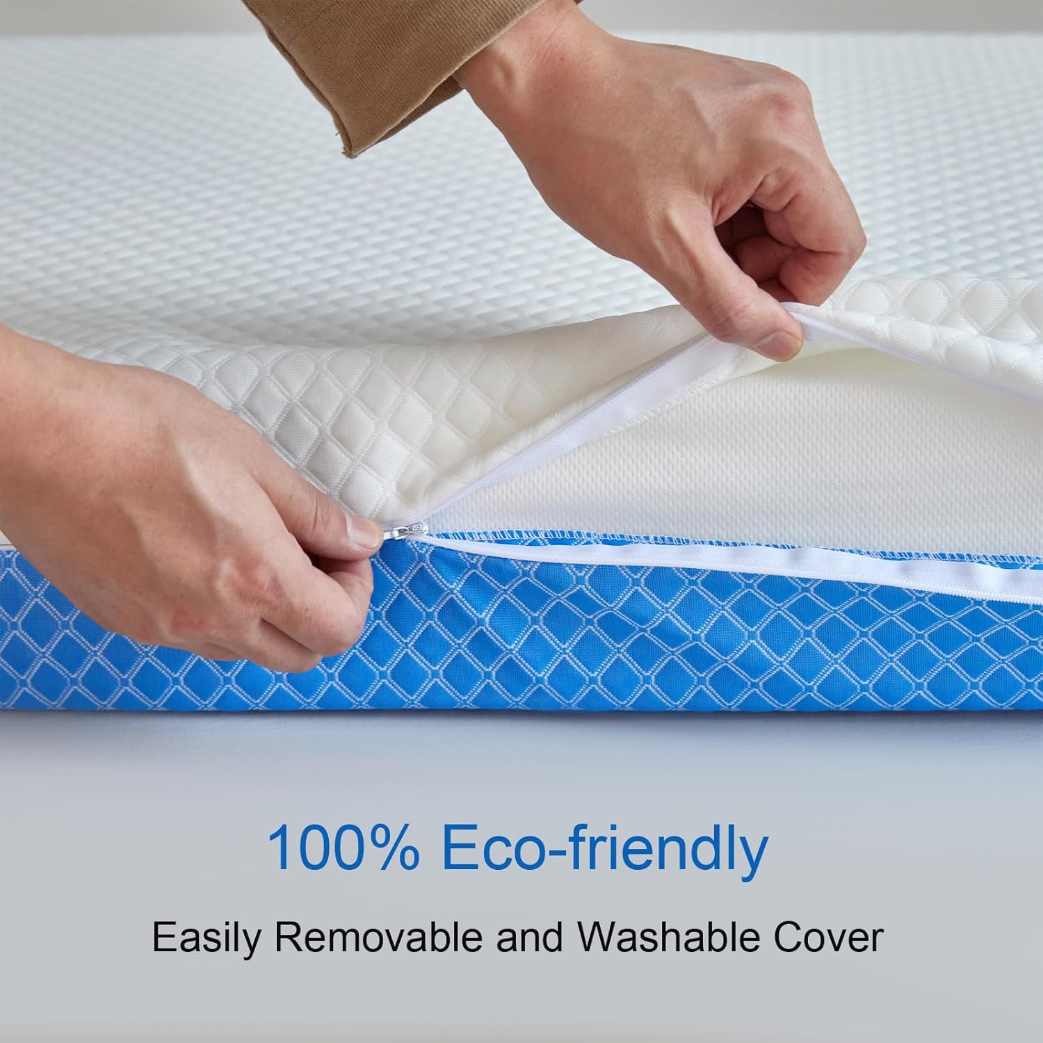 Dual Sided Comfort Gel Memory Foam,Breathable Baby Bed Mattress for Crib,Memory Foam Crib