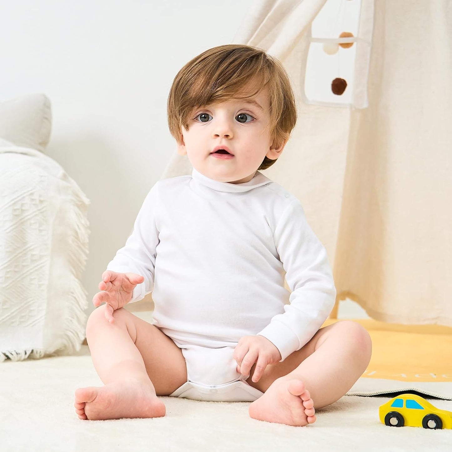 pureborn Baby Boys Girls Bodysuit Super Soft Cotton Romper 0-24 Months