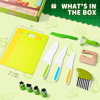 13 Pieces Montessori Kitchen Toys for Toddlers-Kids Cooking Sets Real-Toddler Toys Set for Real