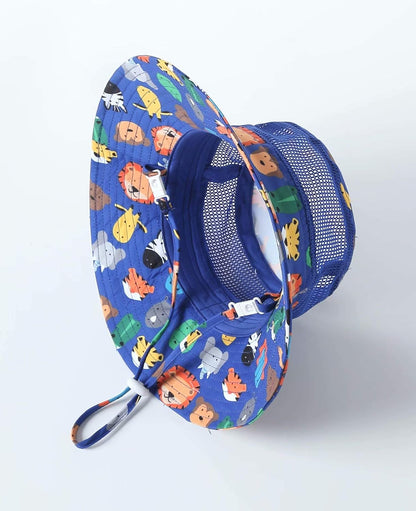 Home Prefer UPF50+ Wide Brim Sun Hat Boys Girls Sun Protection Hat Zoo Beach Swim Safari Bucket Hat for Baby Toddler Kid
