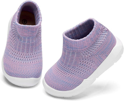 Engtoy Baby Shoes & Socks - Non-Slip Breathable Slippers with Soft Rubber Sole - Baby Boys & Girls Slip On Sneakers