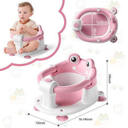 Baby Bath Seat for Babies 6 Months & up Non-Slip Toddler Bath Seats for Sitting Up Infant Bathtub