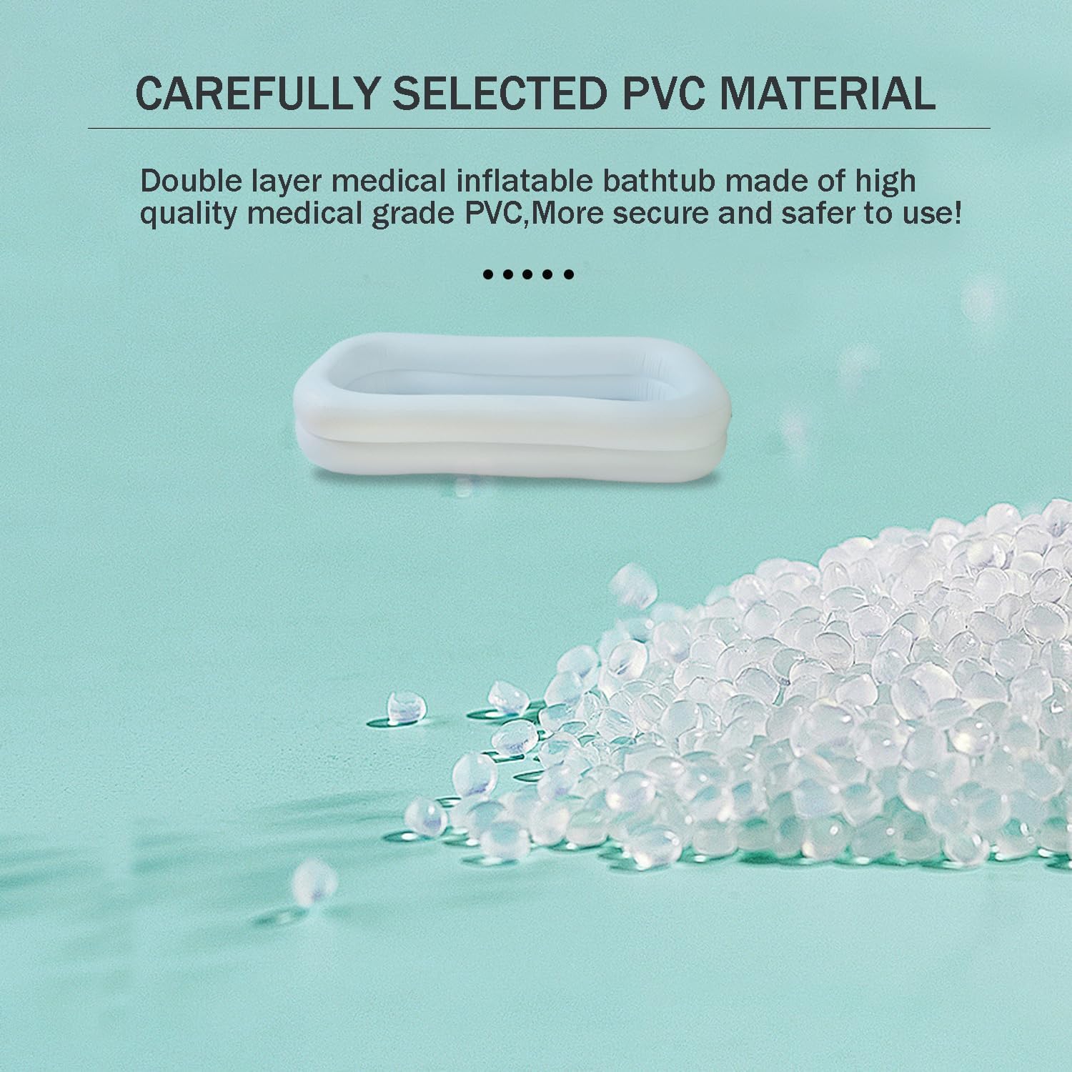Medical Inflatable Bathtub,Inflatable Bed Bath,Medical PVC Bedside Shower Bathtub Kit,Bed Baths for