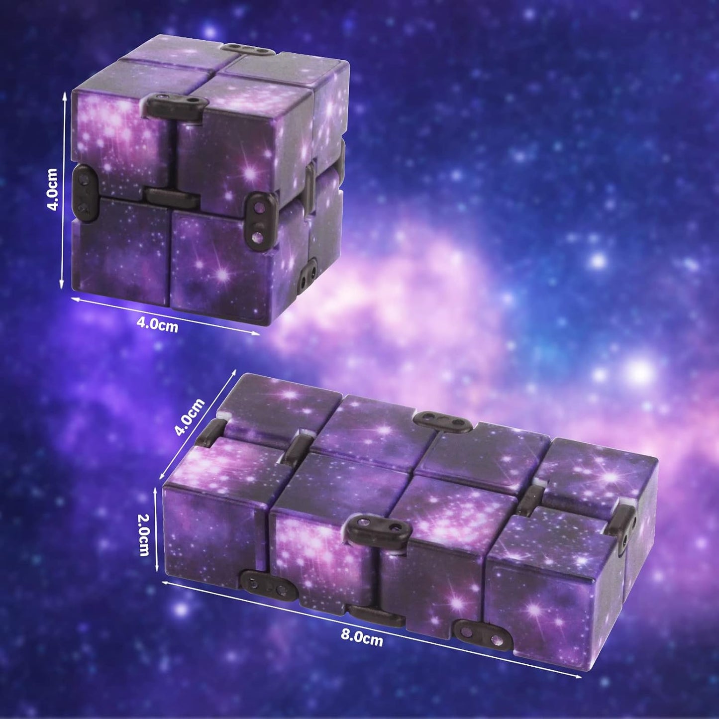 Fidget Infinity Cool Cube Toys: Fidget Toy Hand Held Magic Cubes Cool Stuff Gadgets Things Unique Birthday Gifts Boys Girls Kids Adults Anxiety Stress Relief Sensory Christmas Stocking Stuff Gift Toys