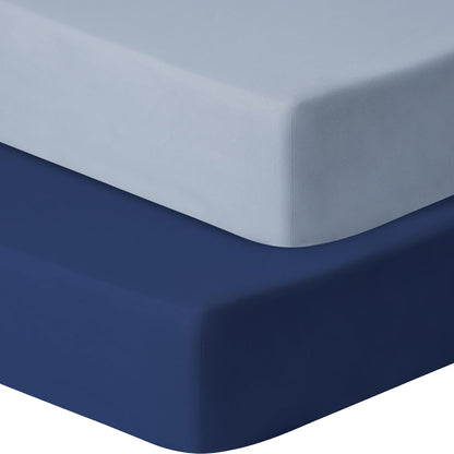 Pack and Play Sheets Fitted, 2 Pack Pack n Play Sheets for Graco Pack n Play Mattress, Unisex