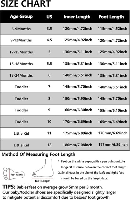 MORENDL Toddler Sneakers Baby Boys & Girls Barefoot Shoes Lightweight Breathable Walking Running Tennis Athletic Sport Shoes