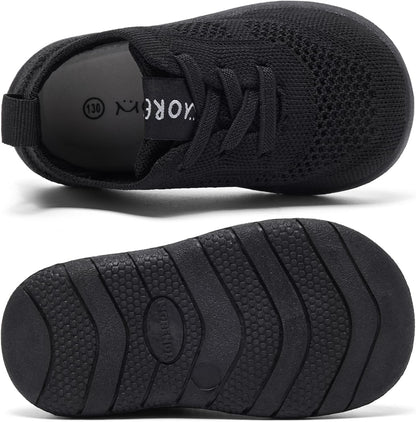 MORENDL Toddler Shoes Baby Walking Sock Shoes Infant Sneakers 0-4 Years Boy Girl Barefoot Tennis Shoe Non-Slip Brethable