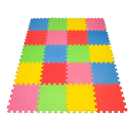 Angels 20 XLarge Foam Mats Toy ideal Gift, Colorful Tiles Multi Use, Create & Build A Safe PLay