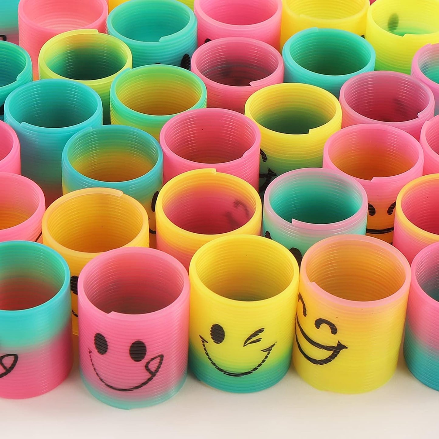 30 Pack Spring Rainbow Magic Fidget Stress Coil Mini Springs Bulk Toys For Party Favor Carnival