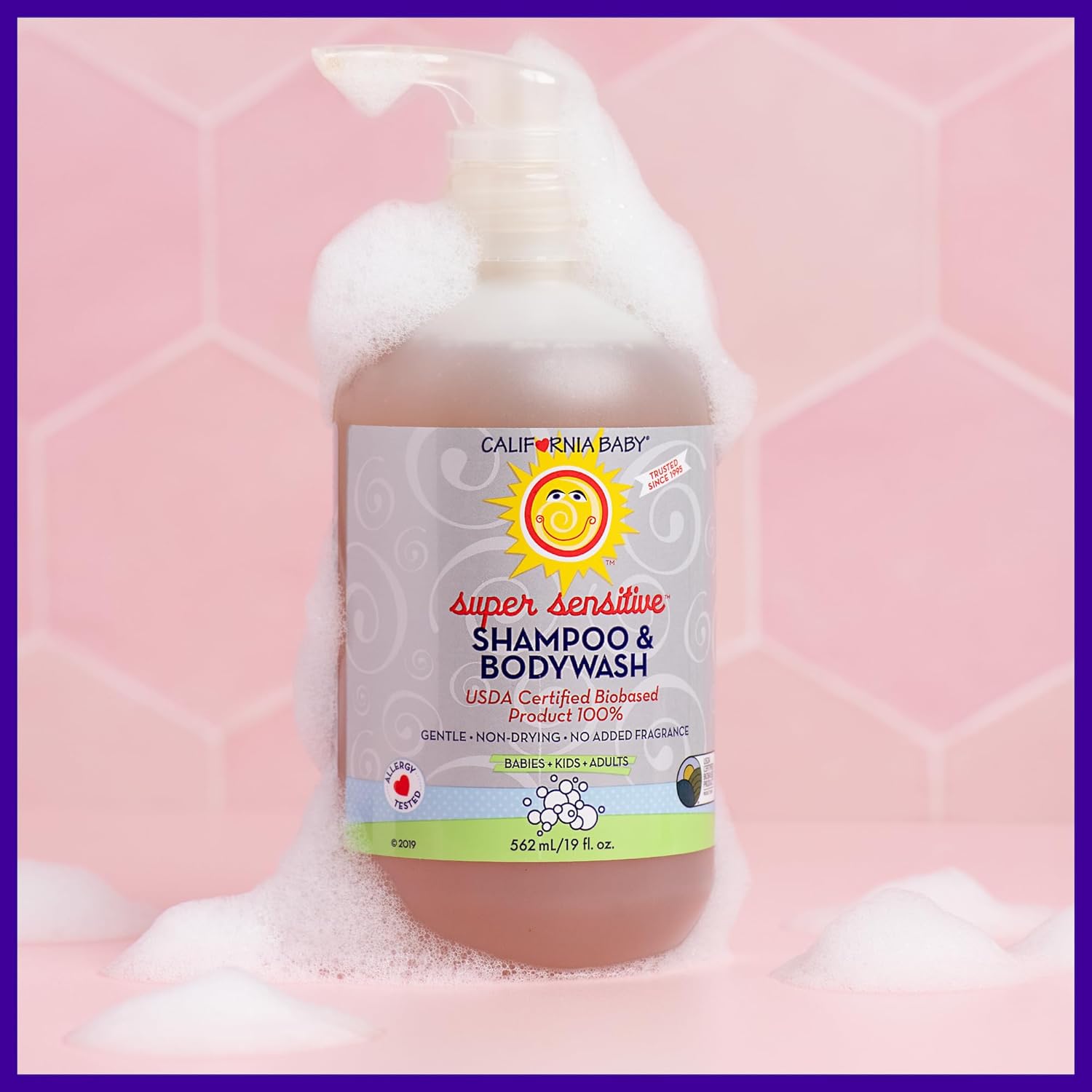 California Baby Super Sensitive Baby Shampoo and Body Wash | 100% Plant-Based | Gentle Fragrance