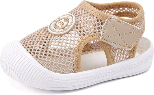 BMCiTYBM Baby Boy Girl Closed Toe Summer Sandals Lightweight Shoes Infant Non-Slip First Walking Sneakers 6 9 12 18 24 Months