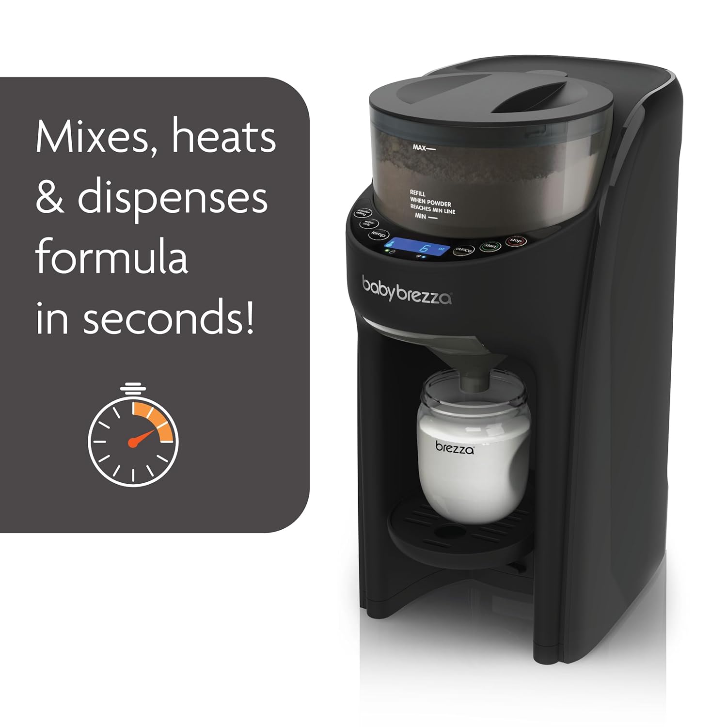 Baby Brezza Formula Pro Advanced WiFi Formula Dispenser - Automatically Mix a Warm Formula Bottle