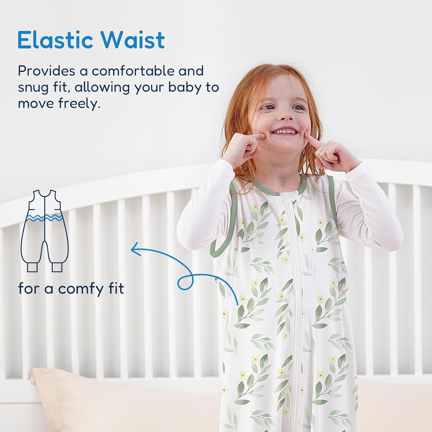 TotAha Toddler Sleep Sack with Legs, 0.5 TOG Light and Soft Baby Sleeping Bag, Walker Sleep Sack