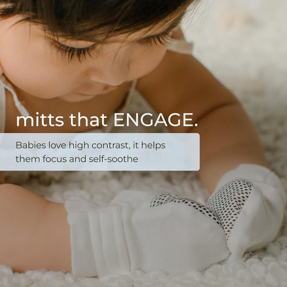 goumikids Viscose Made from Bamboo Cotton Anti-Scratch Soft Stay-On Mitts