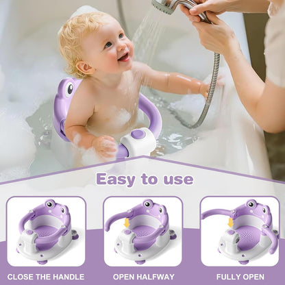 Baby Bath Seat for Babies 6 Months & up Non-Slip Toddler Bath Seats for Sitting Up Infant Bathtub