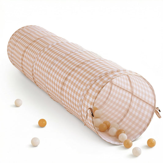 Suncuber Tunnel Toys for Toddlers: Pop Up Kids Play Tunnel with Carry Bag - Collapsible Peachskin
