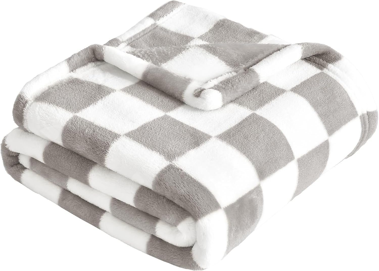 Yurhap Checkered Baby Blanket Fleece Baby Blankets Neutral for Boys Girls, Super Soft Warm
