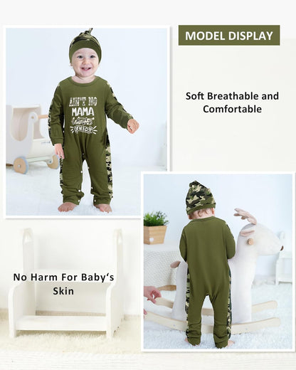 NZRVAWS Baby Boy Clothes Preemie Infant Boy Bear Outfits Jumpsuit Bodysuit Letter Print Romper
