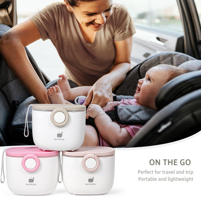 Termichy Baby Formula Dispenser, Portable Formula Dispenser Container with Scoop and Carry Handle