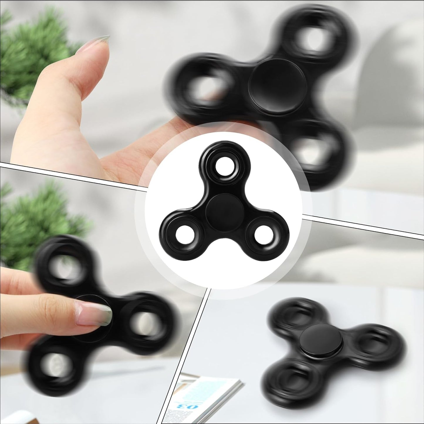 Fidget Toy Adults, Fidgets Toy Pack for Kids Party Favors, School Treasure Box,Classroom Prizes, Easter Basket Stuffers for Kids Teens (Black)