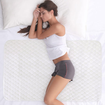 Organic Incontinence Pads for Kids & Toddlers - 5 Layer Waterproof Protectors for Overnight Bed
