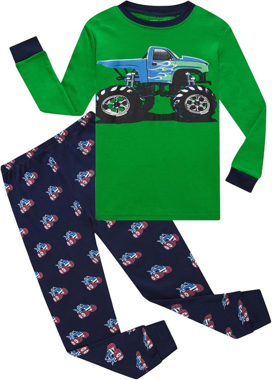 Boys Cotton Pajamas Long Sleeve Toddler Boys Pjs Kids Sleepwear Sets 18months-18years