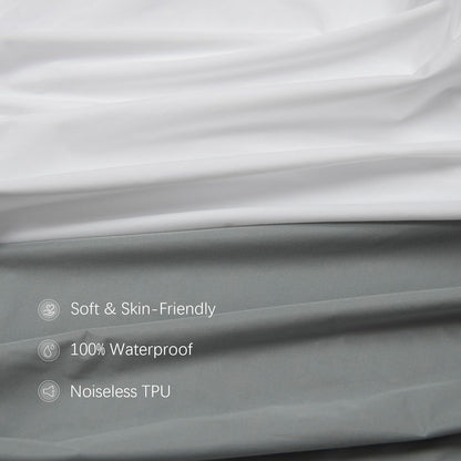 Biloban Mini Crib Sheets Fitted Waterproof 38'' x 24'', 2 Pack Mattress Protector Cover Fits for Dream on Me/Newton Mini Crib Mattress, Portable Sheet for Boys & Girl