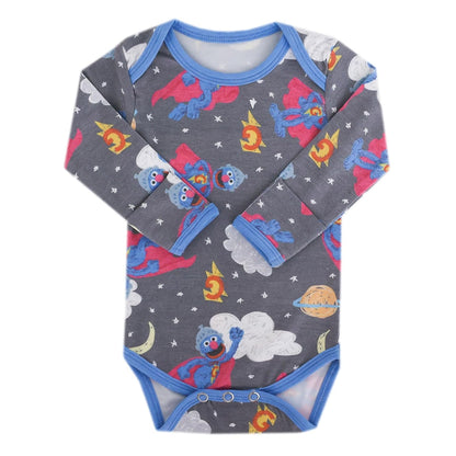 Copper Pearl Long Sleeve Bodysuit Baby: Ultra Soft Baby for Newborns, Boys, and Girls - Stylish, Comfortable, Overlap Shoulders, Premium Knit Fabric - 18-24 Months, Super Grover