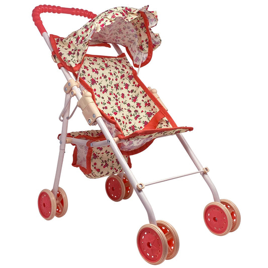 My First Baby Doll Stroller for Toddlers 3 Year Old Girls, Little Kids | Toy Stroller with Bottom