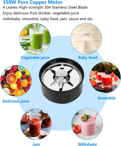 Personal Blender with Button,350W Professional Kitchen Blender for Smoothies and Shakes,Portable