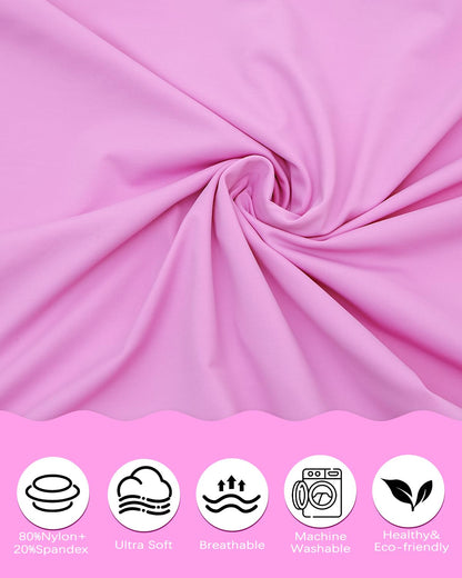 ALVABABY Toddler Pillowcases Stretchy Soft Kids Pillow Cover 2 Pack Fit 13"x 18" or 12"x16" Envelope for Girl Boy Sleepy Travel Pink 2TPN01A