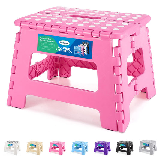 Dyforce Kids Step Stool 9 Inch, 300lbs Folding Step Stool for Toddler