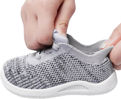 MORENDL Toddler Shoes Baby Walking Sock Shoes Infant Sneakers 0-4 Years Boy Girl Barefoot Tennis Shoe Non-Slip Brethable