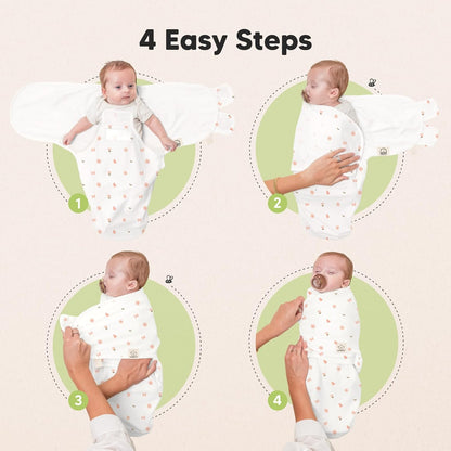 Baby Swaddle Sleep Sacks with Zipper - 3-Pack Swaddles for Newborns 0-3 Months, Infant, Baby Girls