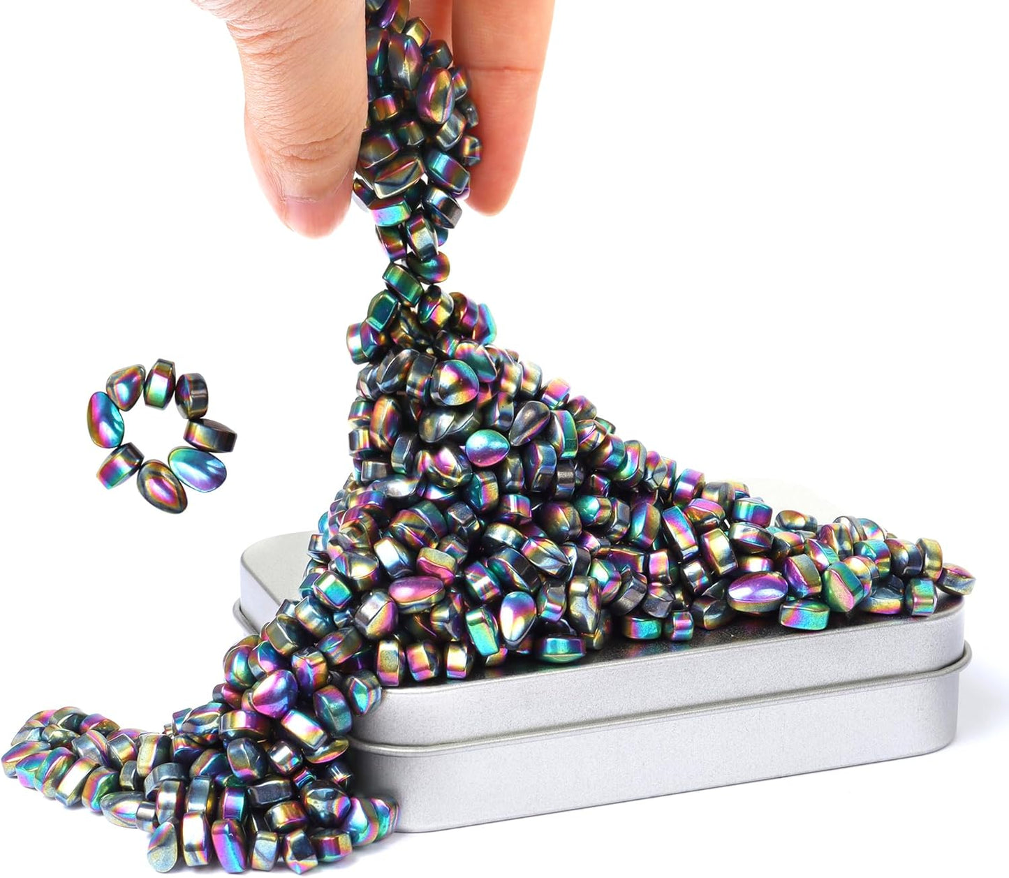 Over 500 Colorful Weak Magnetic Ferrite Putty Stones Desk Fidget Toys for Adults.