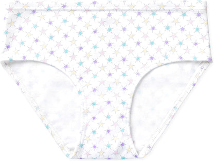 Lucky & Me Girls 100% Organic Cotton Underwear Briefs, Gracie 7 Pack