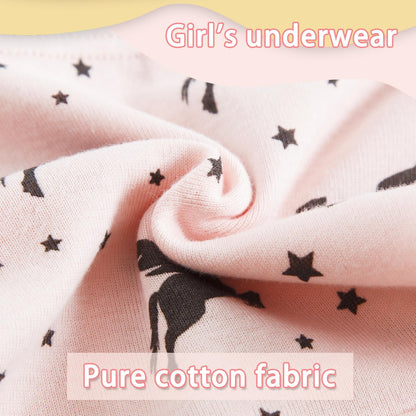 Finihen Girls Cotton Underwear Toddler Girls Panties Kids Briefs Multipacks.