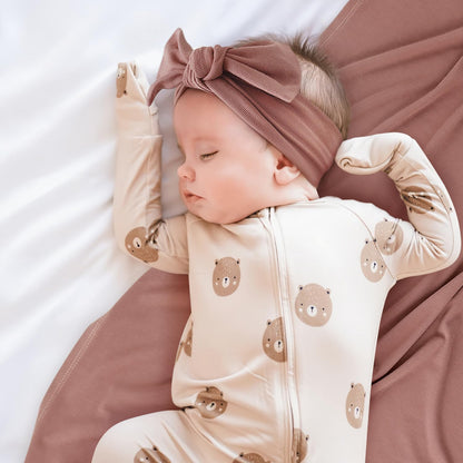 GRSSDER Newborn Swaddle Blanket, Ultra Soft Jersey Receiving Blanket with Matching Headband and Beanie Set, 47×47" Extra Large Nursery Swaddle Wrap for Girls and Boys