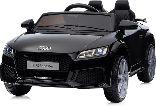 Licensed Audi Electric Kids Car, 12V Kids Ride-on Toy Car for Toddlers w/Remote - Black