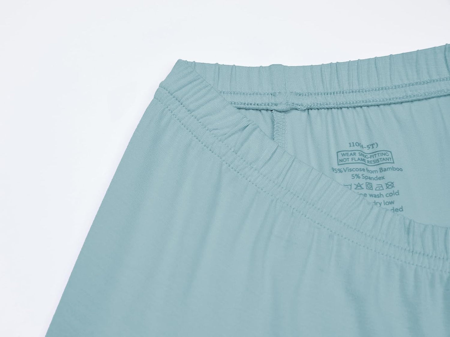 BABY 2T-10Y Toddler Kids Girls Boys Soft Comfy Viscose 2pcs Set Long Sleeve Plain Shirts and Pants Sets