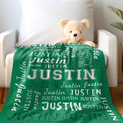 Ship Next Day, Custom Name Blanket - Printed in USA, Personalized Baby Blankets for Girls, Baby