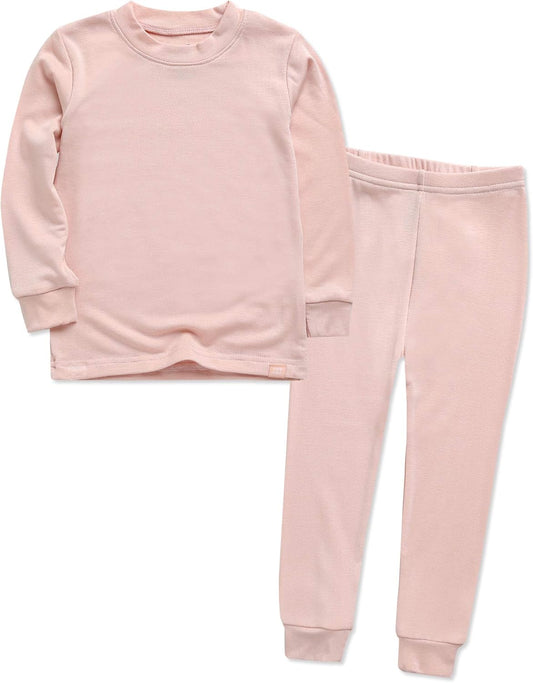 VAENAIT 6M-12Y Toddler Toddler Kids Toddler Girls Boys Soft Comfy Modal Tencel Solid Raglan Sleepwear Pajamas Pjs 2pcs Set