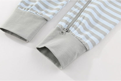 2 Pack Unisex Baby Short Sleeve Rompers 2 Way Zipper New Born One-Piece Jumpsuits 0-24Months Infant Outfits