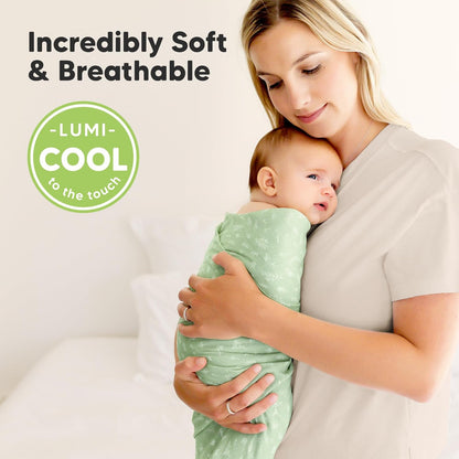 4-Pack Muslin Swaddle Blankets for Boys, Girls - Organic Baby Swaddles for Newborns, Soft &