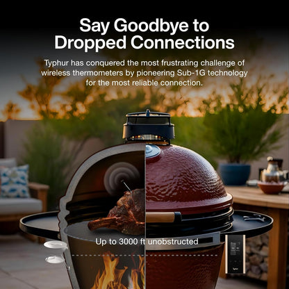 Sync Gold Wireless WiFi Meat Thermometer | 2 Slim Probes | 10x Stronger Signal Than Bluetooth |