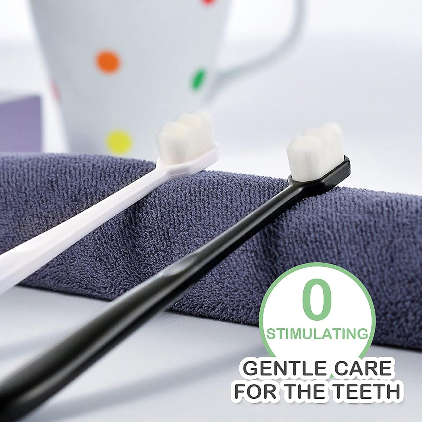 EasyHonor Extra Soft Toothbrush for Sensitive Gums,Micro Fur Manual Toothbrush, 20000 Soft Floss