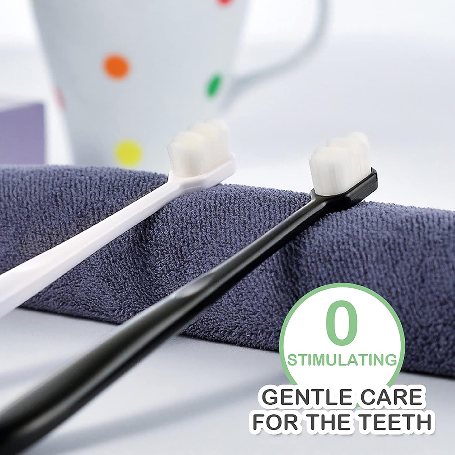 EasyHonor Extra Soft Toothbrush for Sensitive Gums,Micro Fur Manual Toothbrush, 20000 Soft Floss